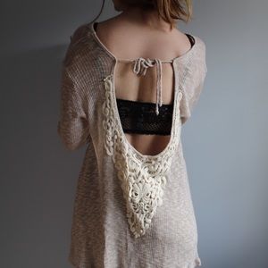 Altar’d State Women’s Sweater open back